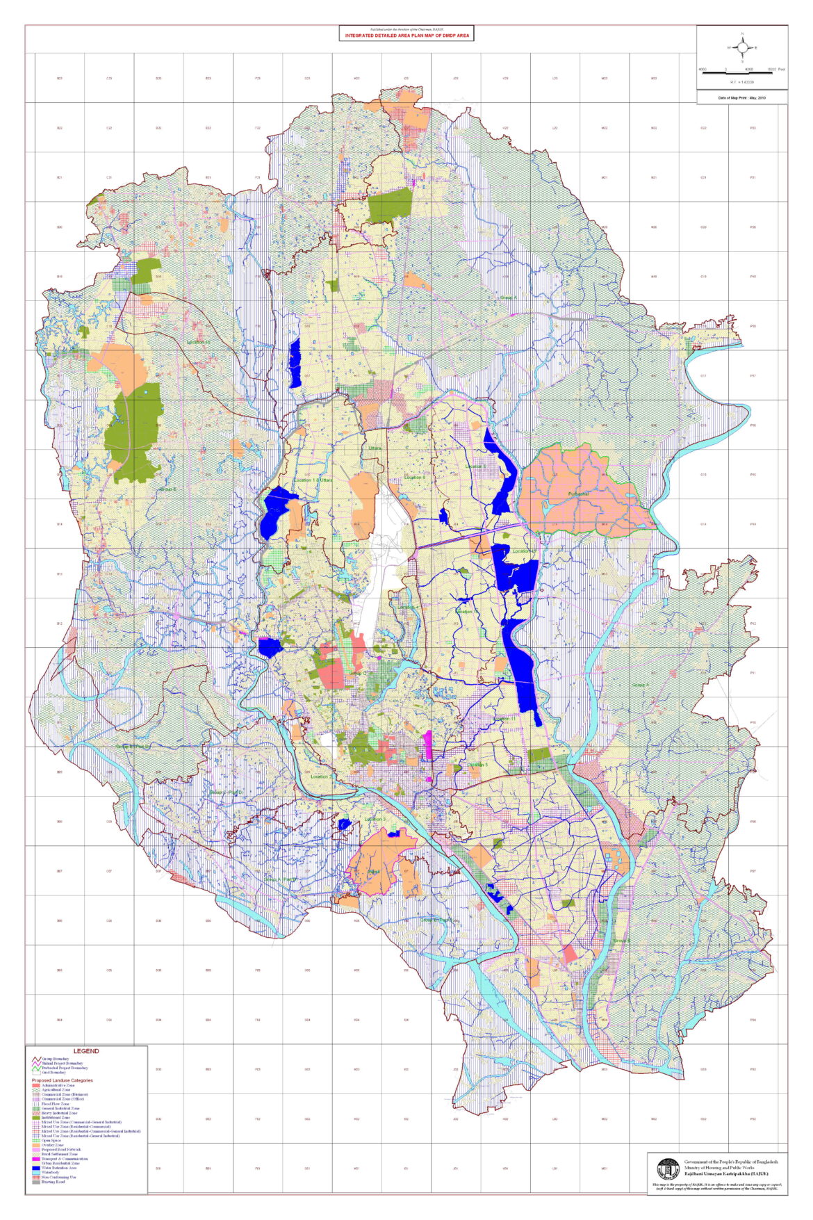 Rajuk's DAP City Map Details - Jamider City Development